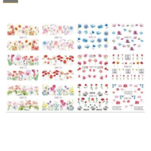 Sticker para Uñas Decal de Agua Bn1117 - Bn1128