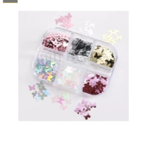 Caja Mariposas Metalizadas 6 Colores