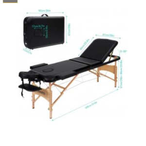 Camilla Masaje Negra Reclinable