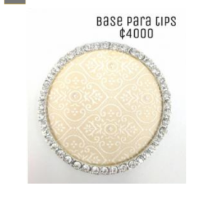 Base para Tips con Decoracion de Swarovski
