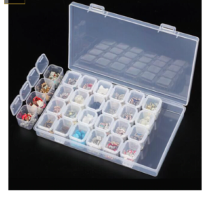 Cajas Plastica de 28 Espacios para Guardar Decoraciones